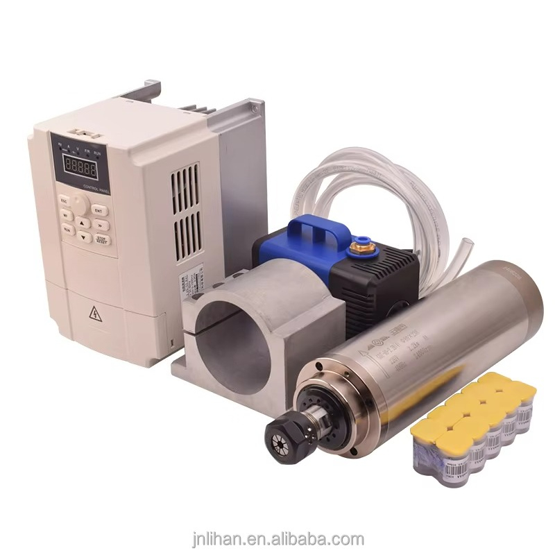 2.2Kw Water Cooled Spindle Kit Vfd - 2.2KW 220V Mesin Spindle Pendingin Air