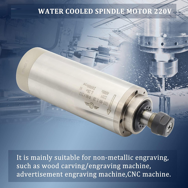 Er20 Collet Chuck Spindle Motor 220V - Motor Spindle CNC 2.2KW 1.5KW 220V