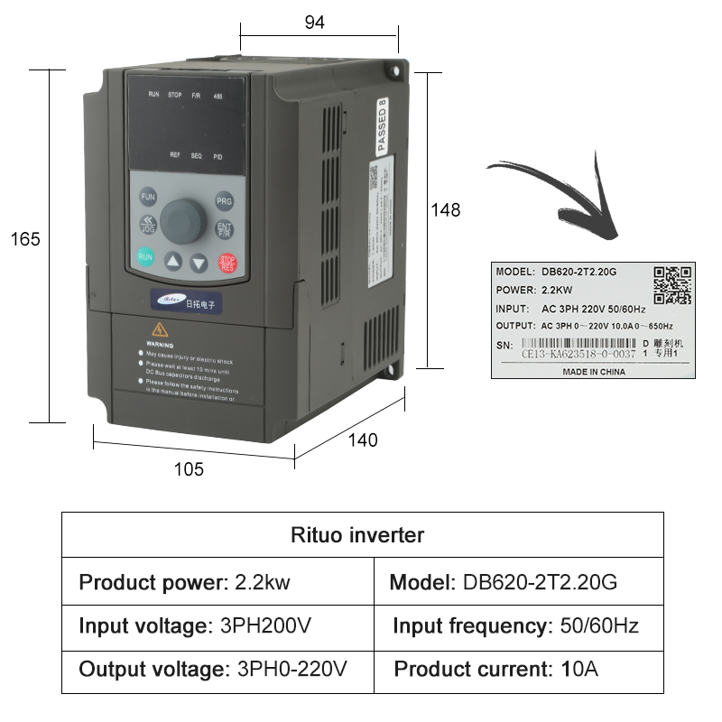 Kit Spindle Pendingin Air 2.2k - 2.2Kw Water Cooled Spindle Kit Vfd ulasan dan harga