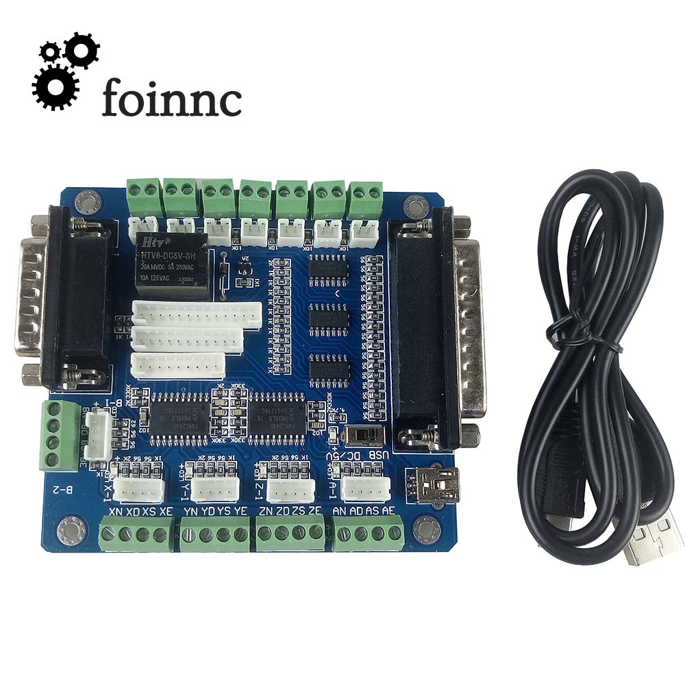 Mach3 5 Sumbu CNC Papan Pengen - 5 Axis Cnc Breakout Board Interface Mach3 ulasan dan harga