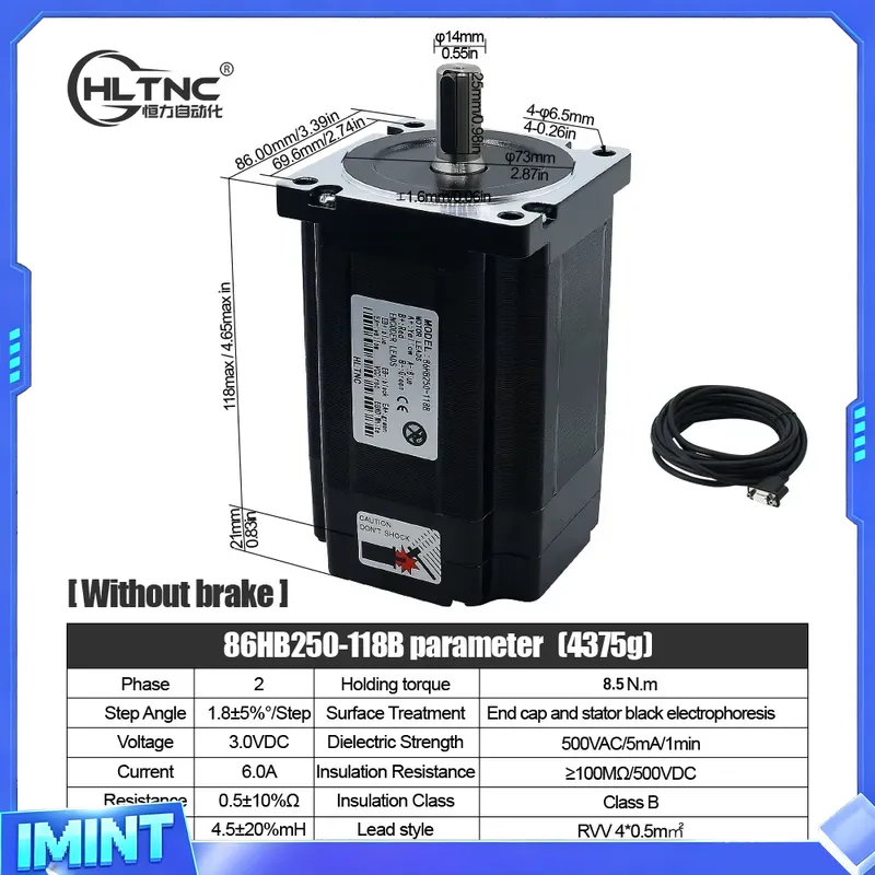 HLTNC Nema 34 Motor Stepper Lo - Hybrid Servo Driver Nema 34 8.5Nm ulasan dan harga