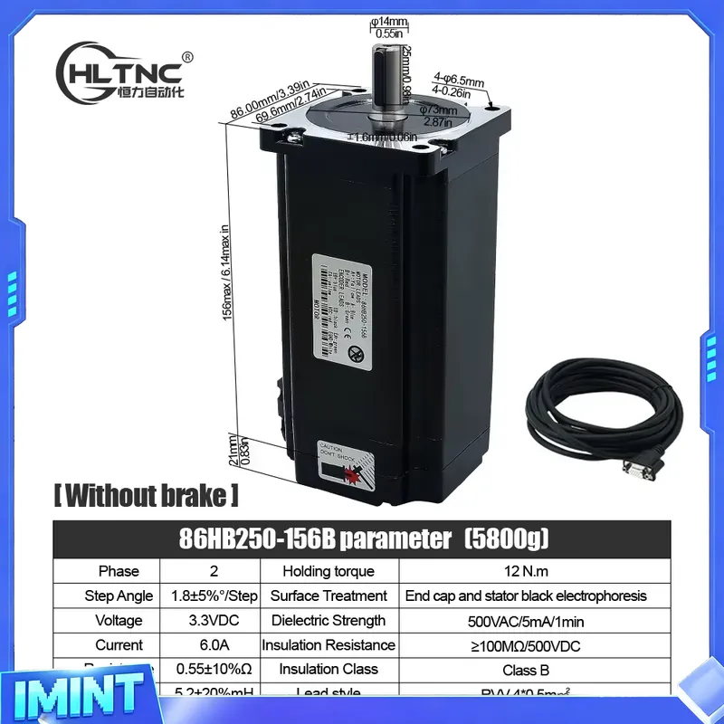 HLTNC Nema 34 Motor Stepper Lo - Hybrid Servo Driver Nema 34 8.5Nm ulasan dan harga